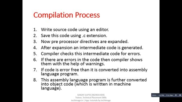04 Compilation and Execution Process of a C Program in Windows OS by Sanjay Gupta in English смотреть онлайн