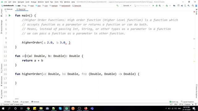 Kotlin Higher Order Functions | With Example for Beginners | Code With Yash смотреть онлайн
