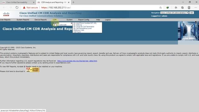 How To Generate CDR Reports On Cisco Unified Call Manager смотреть онлайн