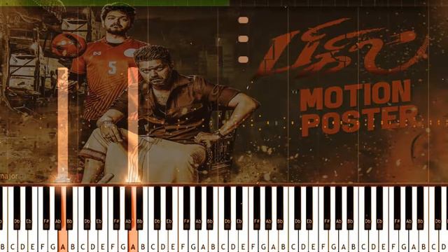 Bigil Rayappan THEME {Shafil Original keys}Piano Notes. смотреть онлайн