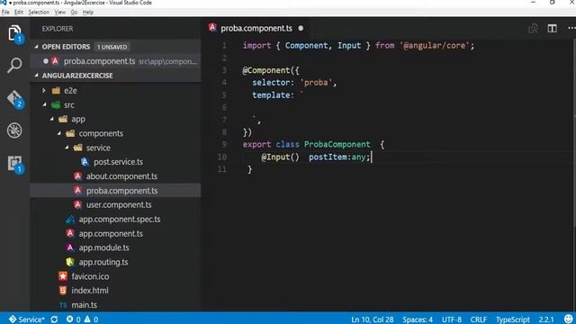 Angular 2 - Getting data to the component with Input #3 смотреть онлайн