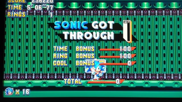 Соник мания. Прохождение.