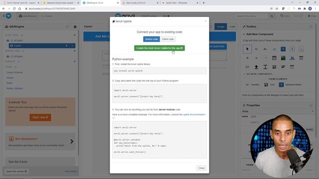 Build a Deep Q&A Web App with Transformers and Anvil | Python Deep Learning App смотреть онлайн