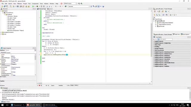 Delphi - генерируем файл смотреть онлайн