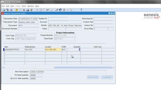 Genesis Inventory Plus - Commitment-based Transactions for Oracle (german) смотреть онлайн