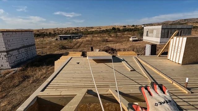 Вороток для СИП панелей из г.... и палок. Подъем панелей на второй этаж. смотреть онлайн