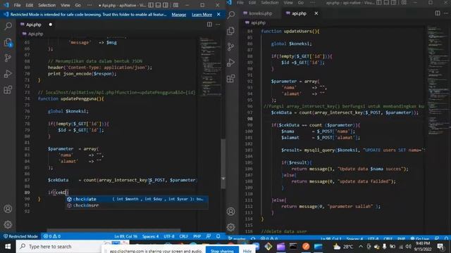 CRUD API PHP Native Part 3 (Mengedit Data Dengan Method POST) смотреть онлайн