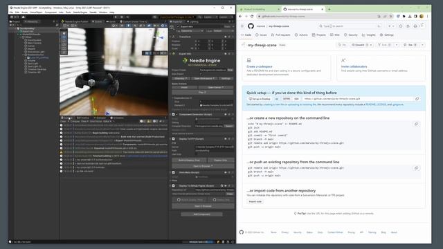 Easily deploy three.js to github pages (with Needle) смотреть онлайн