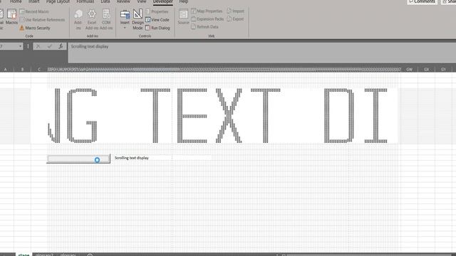 VBA Excel Scrolling Text Project смотреть онлайн