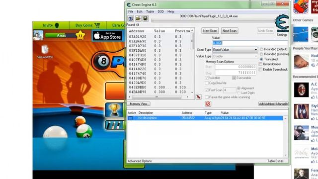 [New]-8 Ball Pool Hacke 12/02/2014 (Cheat Engine) смотреть онлайн