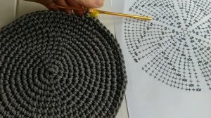 ??Сервировочная салфетка из шнура ?