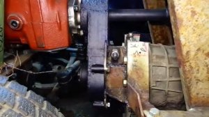 =20= Самодельный минитрактор, цепной редуктор, сборка.