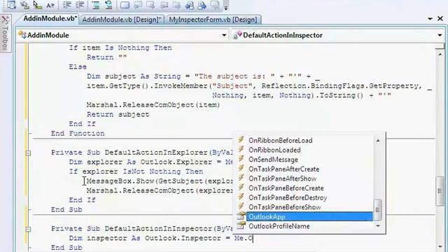 Create Outlook addin in C#, VB.NET: object model, task panes, events смотреть онлайн