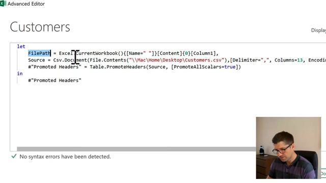 Power Query with source from a cell смотреть онлайн