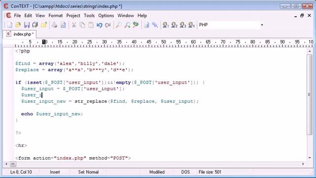 Beginner PHP Tutorial Word Censoring in PHP by For Student Organization смотреть онлайн