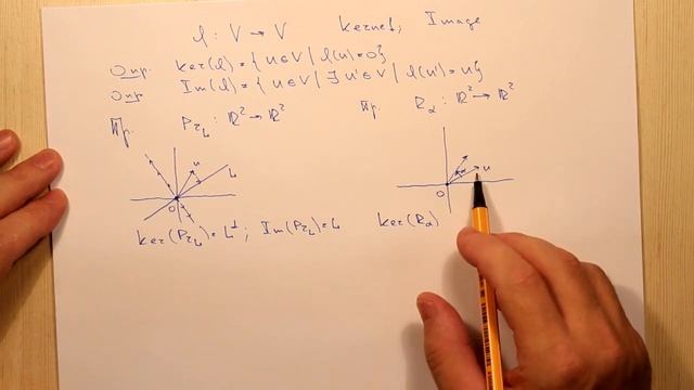 Ядро и образ линейного оператора. Тема