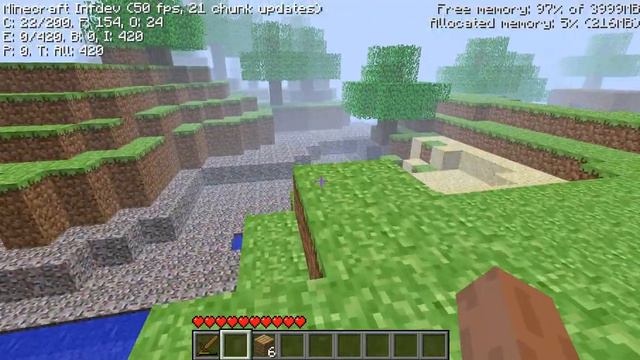 Прохождение игры Minecraft Infdev ( без комментариев ): Серия 1. смотреть онлайн