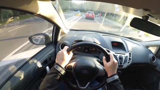 2012 Ford Fiesta Mk7 1.4L 96hp automatic POV TEST DRIVE смотреть онлайн