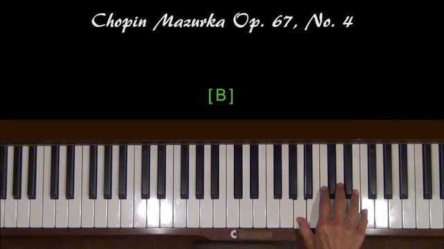 Chopin Mazurka Op. 67, No. 4 Piano Tutorial SLOW смотреть онлайн