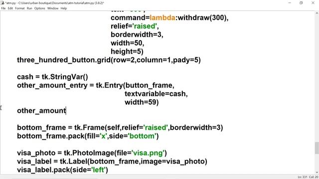 Python / TKinter - ATM Machine Tutorial with Multiple Window Frames for Beginners - Part 5/6 смотреть онлайн
