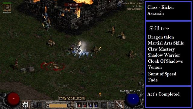 Diablo 2 Lord of destruction - Kick Assassin Playthrough|AlucardPlays - Cain and the Malus смотреть онлайн