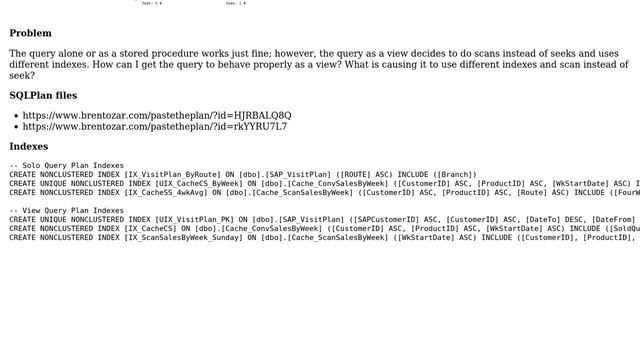 Databases: Query is fast but becomes sluggish when created as a view смотреть онлайн