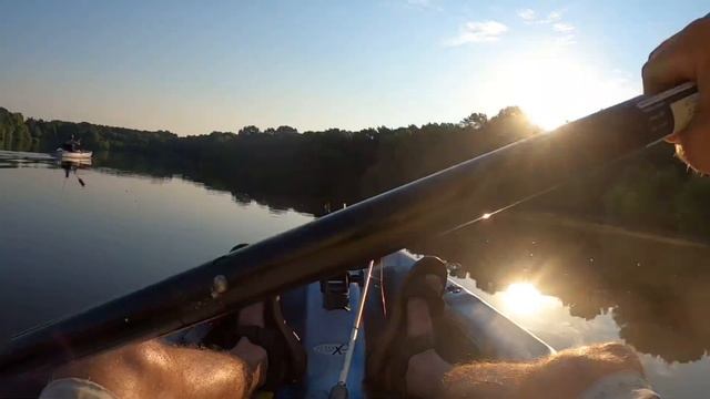 Kayak fishing Kingfisher Lake. смотреть онлайн