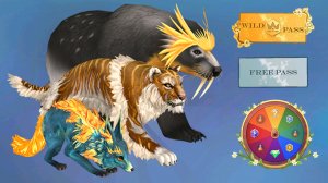 Играем на новых скинах лисы, медведя и тигра 4 сезона Вайлд Пасса WildCraft