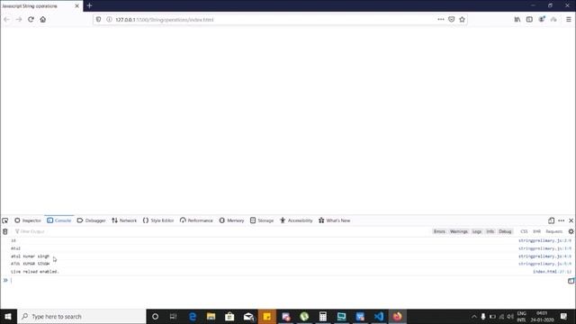 "String Operations in JavaScript" | JavaScript | Full Stack Web Development | Vertocity смотреть онлайн