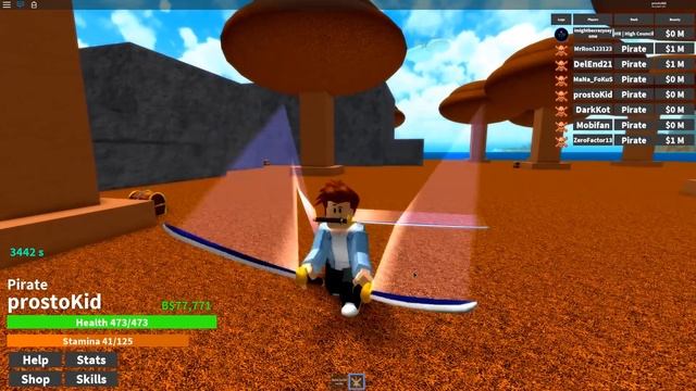 ПОБЕГ от КИДА / ПОТРАТИЛ 10000 роблоксов / ЗАХВАТИЛИ ОСТРОВ в Roblox / Купил дьявольский фрукт #КИД