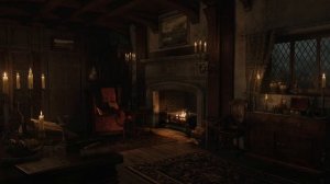 Звуки дождя и грозы. Потрескивающий камин. 3 часа