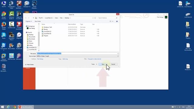 How to convert PowerPoint file (ppt / pptx) to mp4 video file for free - Tutorial смотреть онлайн