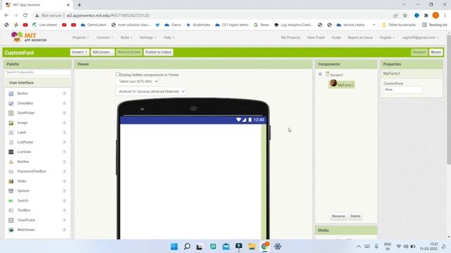 UPDATED - Use Custom Font in Labels, Buttons, Textboxes || MIT App Inventor || MyFont Extension смотреть онлайн