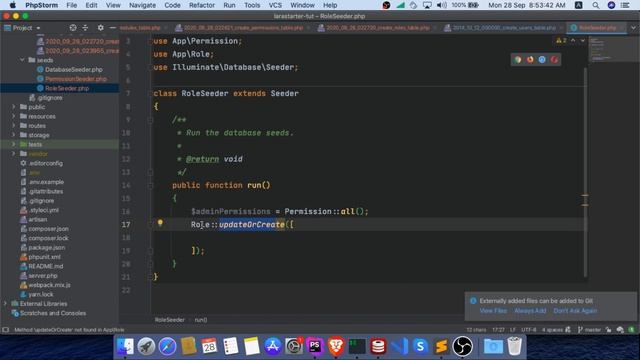 LaraStarter - Laravel Starter Kit Part:03 Module, Permission And Role смотреть онлайн