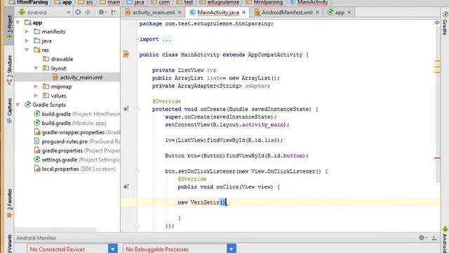 Html Parsing with Jsoup on Android Studio/ JSOUP İLE HTML PARSING/internetten veri çekme смотреть онлайн