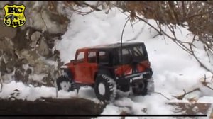 RC trophy-trial на трассе клуба LugRCzone. Снег. Третья часть.
