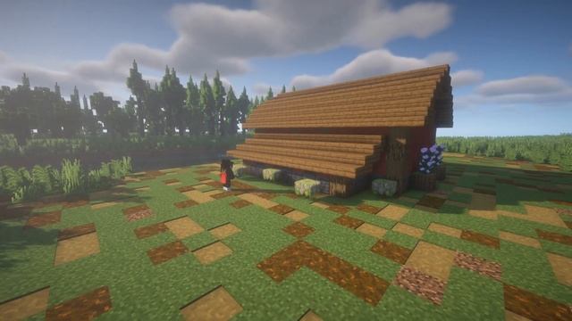 КАК ПОСТРОИТЬ СИМПАТИЧНЫЙ САРАЙ ДЛЯ ЖИВОТНЫХ + ИНТЕРЬЕР • MINECRAFT TUTORIAL