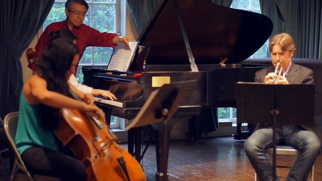 Eric Ewazen Trio for Trumpet, Cello & Piano Trio Mvt I excerpts смотреть онлайн