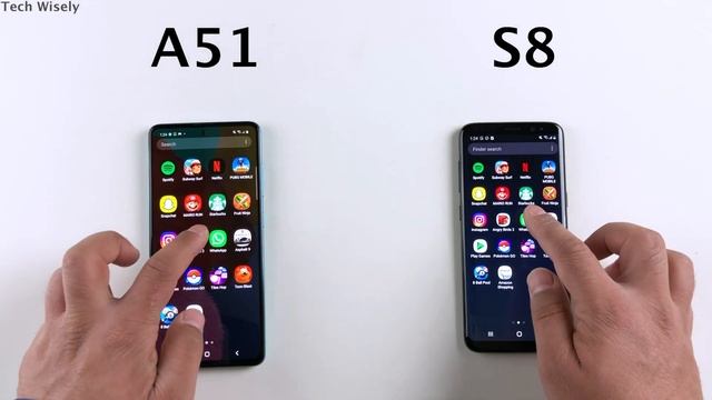 SAMSUNG A51 vs S8 Speed Test 2.0 смотреть онлайн