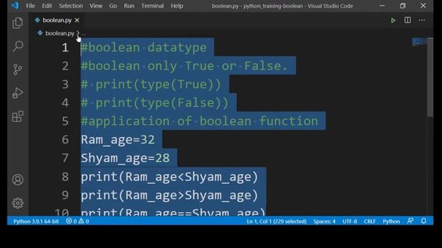 # 14 Python Tutorial for Beginners | Python Boolean смотреть онлайн