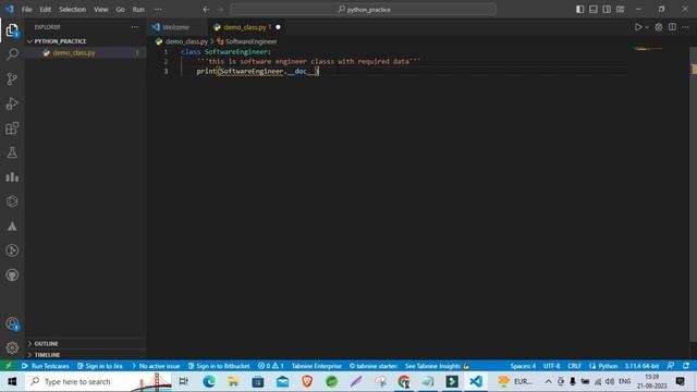 Syntax to define a class in Python part 1 смотреть онлайн