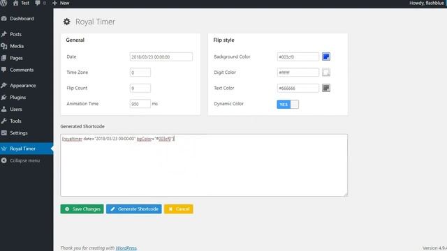 RoyalTimer Multicolor Countdown Timer WordPress Plugin смотреть онлайн