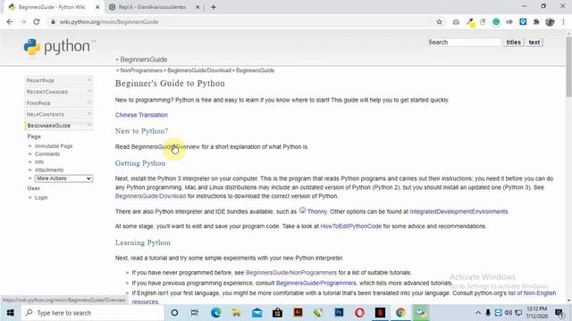 Python part#1 How to install python shell or interpreter on Desktop 2020 смотреть онлайн