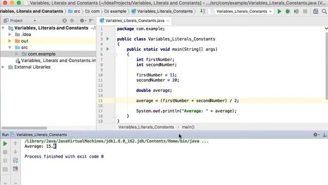 3. Variables, Literals and Constants in Java смотреть онлайн