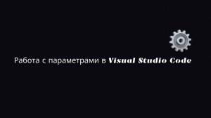 Работа с параметрами в Visual Studio Code