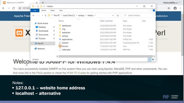 PHP Tutorial for Beginners - Install PHP environment setup with XAMPP смотреть онлайн