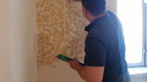 Шпаклёвка + колер =  декоративная штукатурка гротто из шпаклёвки decorative plaster. putty grotto.