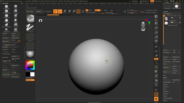 Alpha Zbrush. Настройки кисти с альфой смотреть онлайн