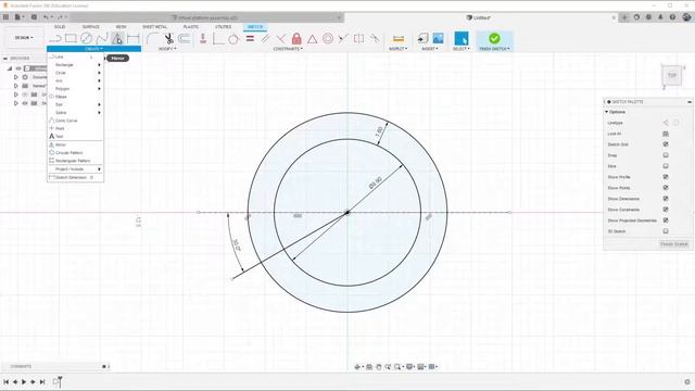 Проектирование детали Spacer во Fusion 360 смотреть онлайн