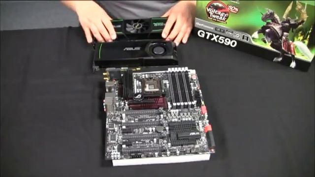 ASUS GeForce GTX 590 unboxing смотреть онлайн